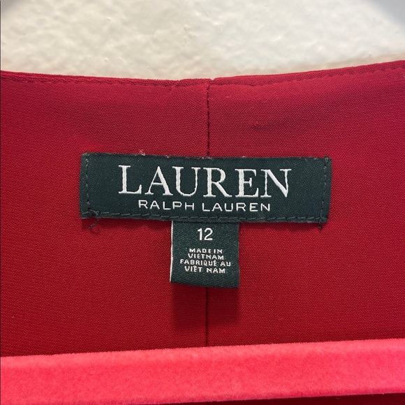 Ralph Lauren Deep Red Long Sleeve Dress - Picture 3 of 7